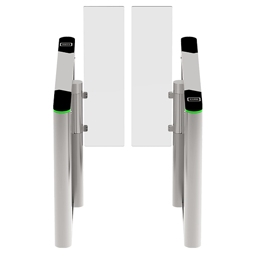 SBTL8000 SBTL 8000 is an indoorspeed gate series which featured by its modular reader panel design. The modularization of reader panel not only benifits end user for easy upgrade or switching on reader but also helpsrelieving middlemen’sinventory pressure and allows them to have in-time market response.