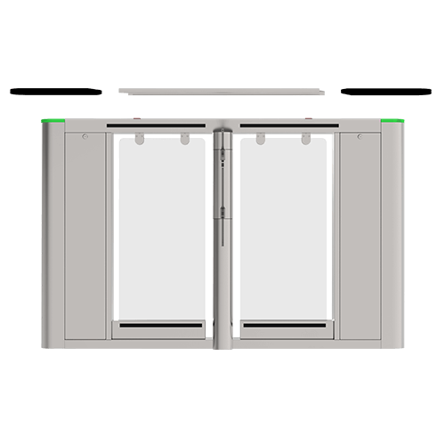 SBTL8000 SBTL 8000 is an indoorspeed gate series which featured by its modular reader panel design. The modularization of reader panel not only benifits end user for easy upgrade or switching on reader but also helpsrelieving middlemen’sinventory pressure and allows them to have in-time market response.