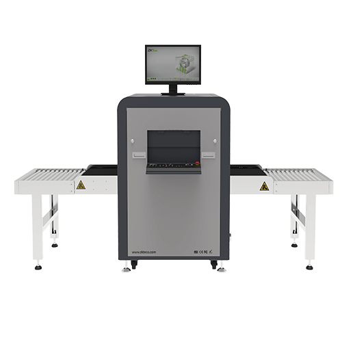 ZKX6040 ZKX6040 is an advanced dual-energy X-ray baggage inspection assistant whose capabilities include penetration of up to 35mm of steel with an optimized algorithm. Its tunnel opening is as large as 600mm by 400mm. ZKX6040 can detect organic and inorganic substances as well as mixture accurately in all kinds of packages according to the effective atomic number of the examining objects. Benefit from the compact design with a foldable keyboard