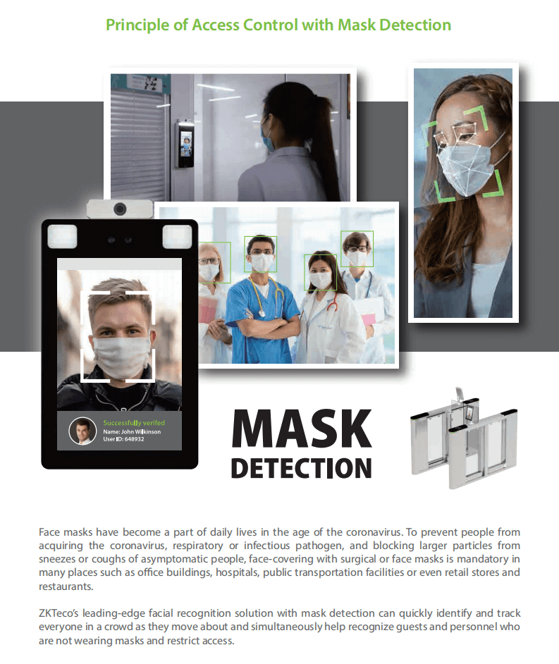 Principle of Access Control with Mask Detection Principle of Access Control with Mask Detection