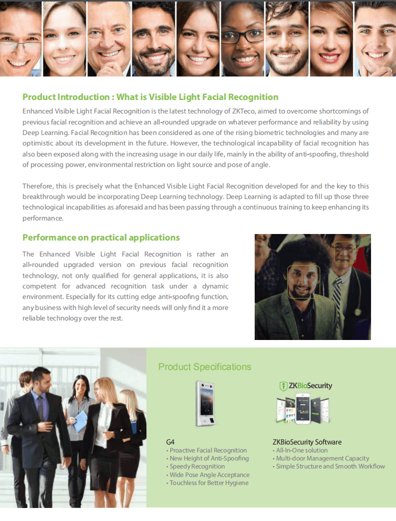Visible Light Facial Recognition Visible Light Facial Recognition