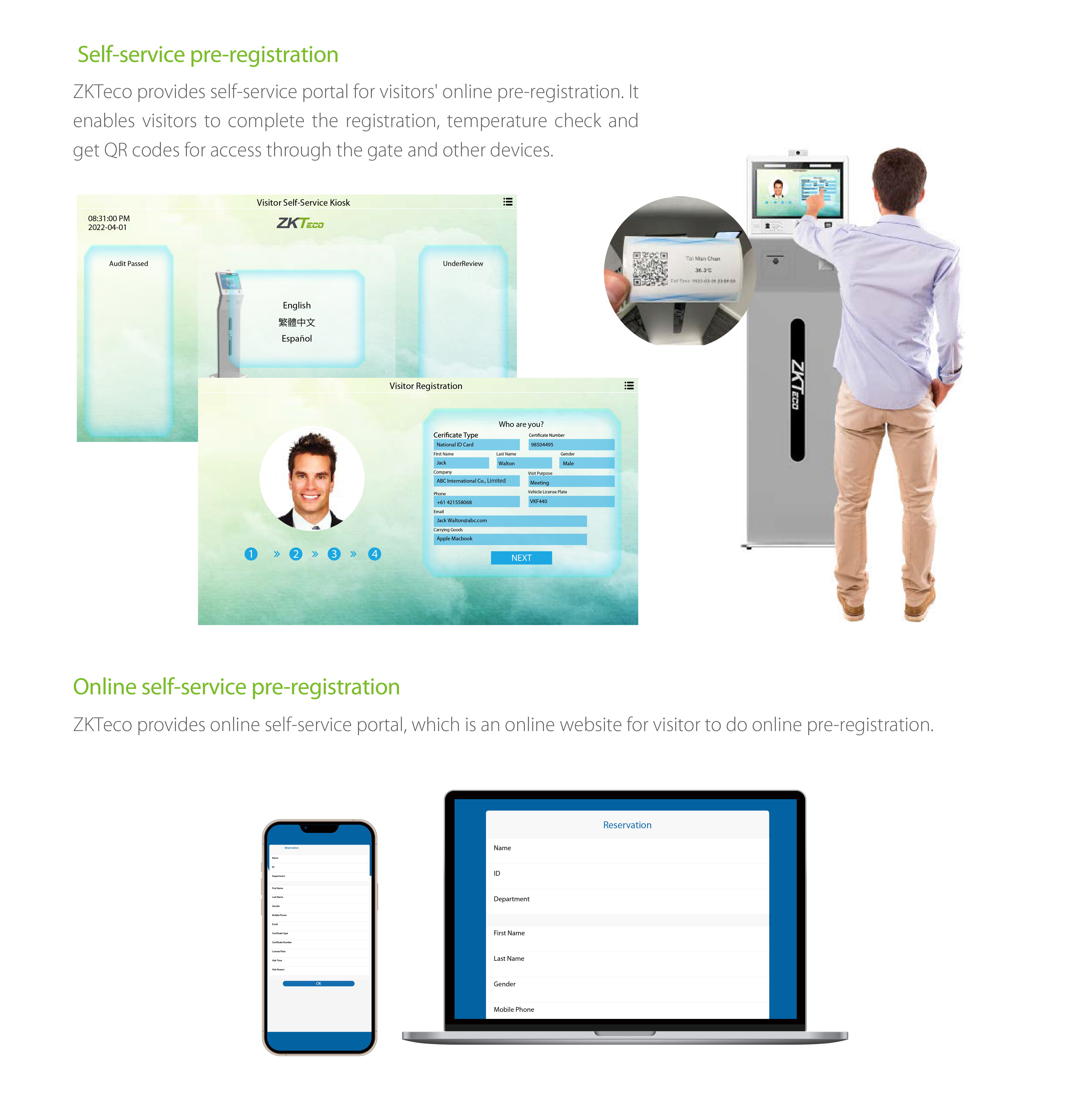 Self-service Visitor Registration and Access Control Management Solution Self-service Visitor Registration and Access Control Management Solution