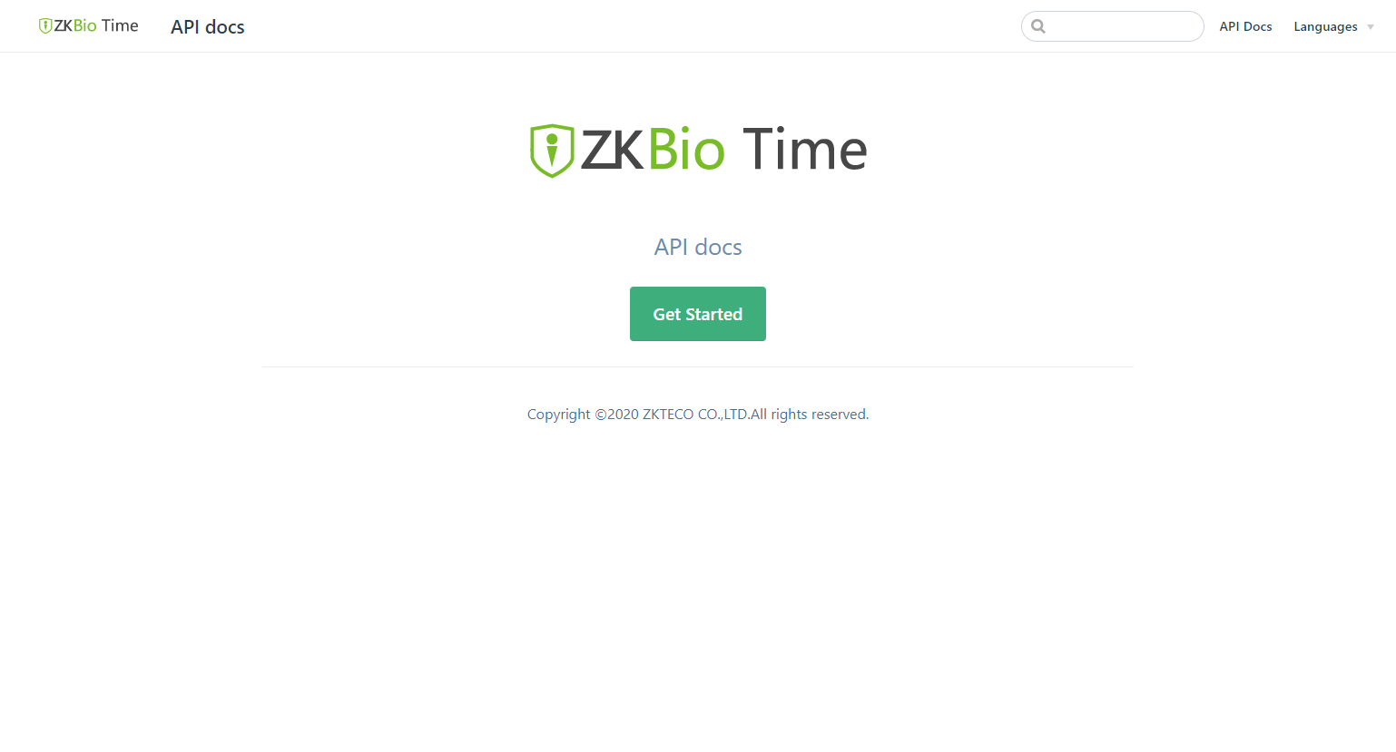 ZKBio Time API