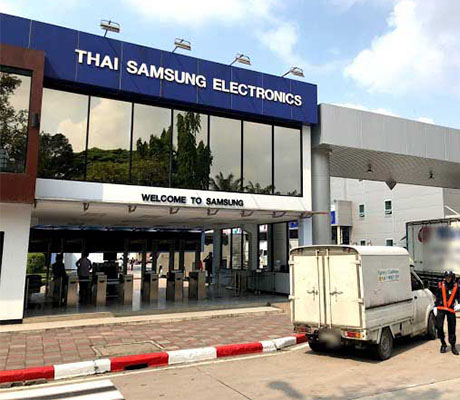 Baggage Scanner Solution of Thai Samsung Electronic Factory