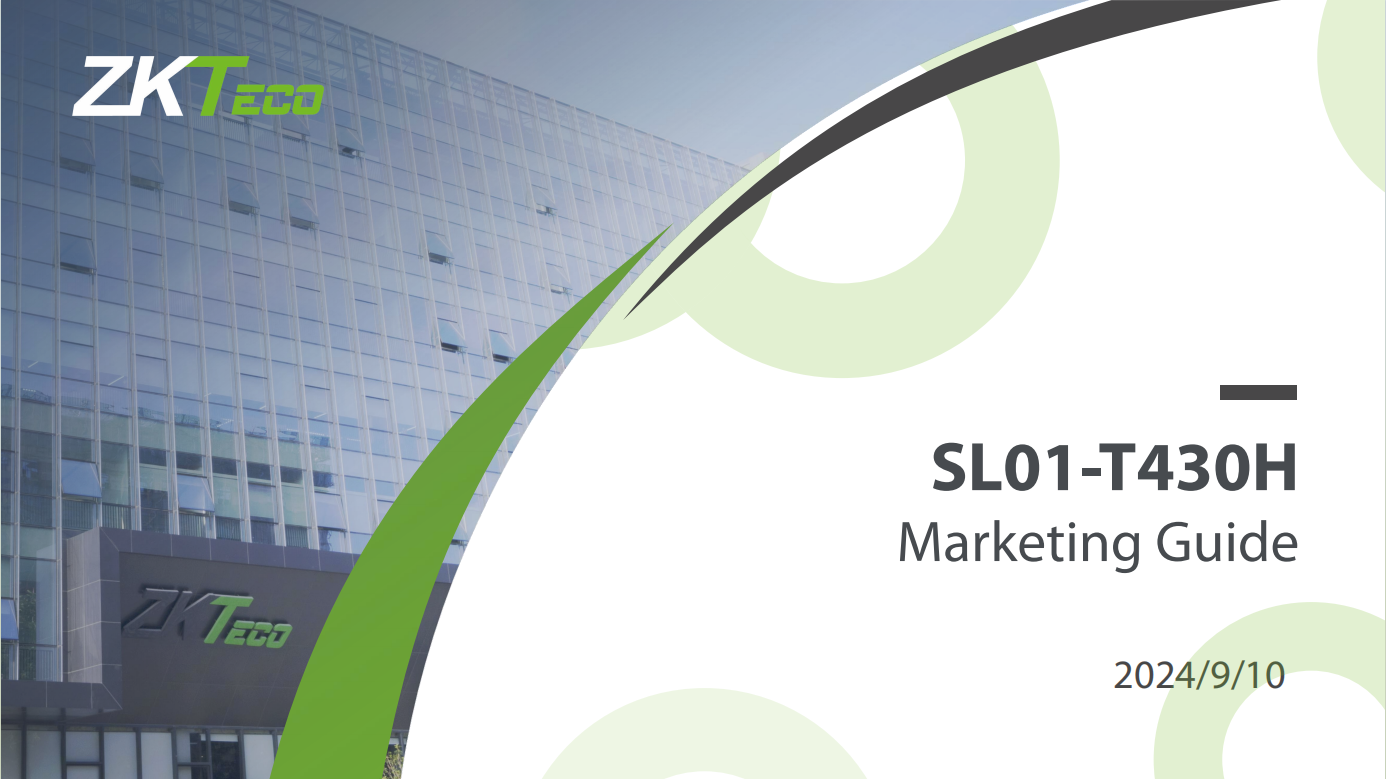 2024.09.10 Smart Lock SL01-T430H_New Product Traning