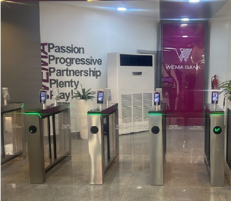Solution de contrôle d’entrée pour la WEMA Bank au Nigeria