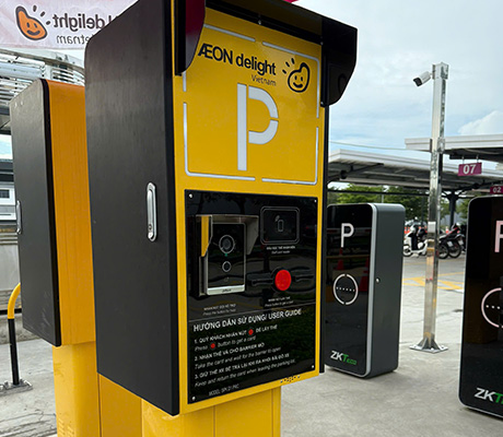Solution de gestion de stationnement ZKTeco pour AEON Mall à Tan An, Vietnam