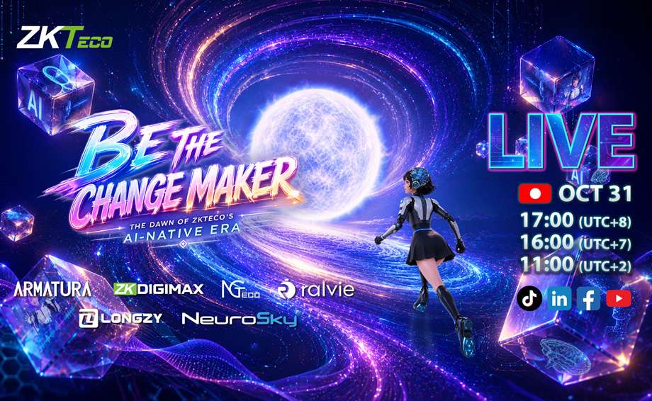 Join Us Live on 31 October: Be the Change Maker and Step into the Dawn of ZKTeco’s AI Era